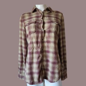 Ryan Michael Plaid Western Shirt